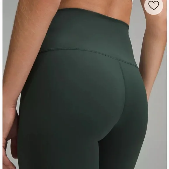LIKE NEW Lululemon Wunder Train High-Rise 28” leggings tights 4 Legacy Green